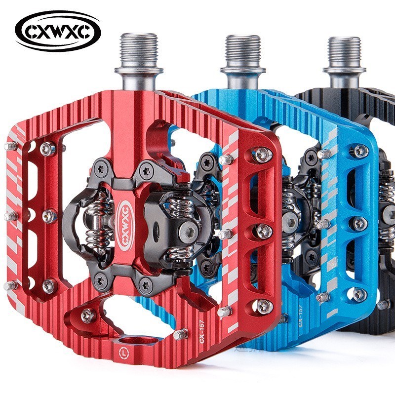 Ultralight Non-Slip Double-sided Lock Mountain Bike Pedals A