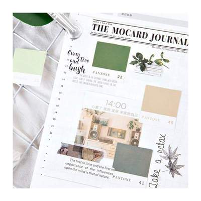 45pcs/box Color Card Stickers Inspiration Color Card Series