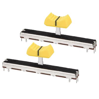 Uxcell 75mm Straight Slide Potentiometer B10K Ohm Yellow