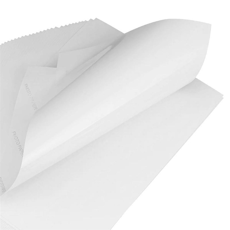 50Pcs A4 Sticker Photo Paper Inkjet Printer Label Sheets Wa