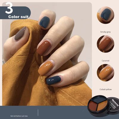3 Color Gel Nail Polish Set New Glitter Gel Varnishes Kit