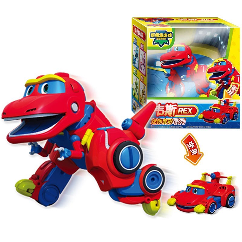 Newest Min Gogo Dino ABS Deformation Car/Airplane Action Fig