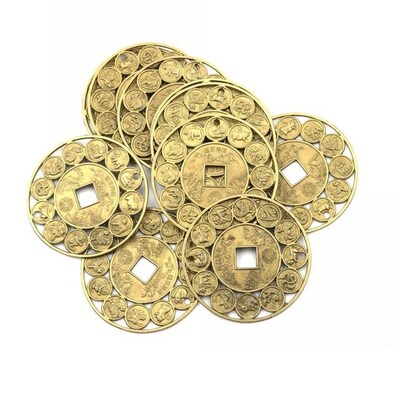 Zinc Alloy Auspicious Lucky Chinese Zodiac Feng Shui Coin 适