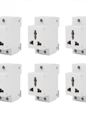 6pcs Power Socket 250V 10-16A Safe Modulization low resistan