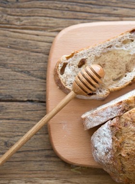 1pc Wooden Honey Spoon Long Handled Wood Honey Dipper Stick