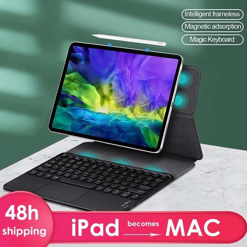 for 2020 iPad Pro 12.9 Magnetic keyboard Case Flip Smart Cas