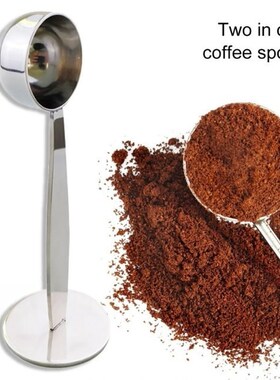2 in 1 Stainless Steel Coffee Tamping Measure Spoon Coffee B