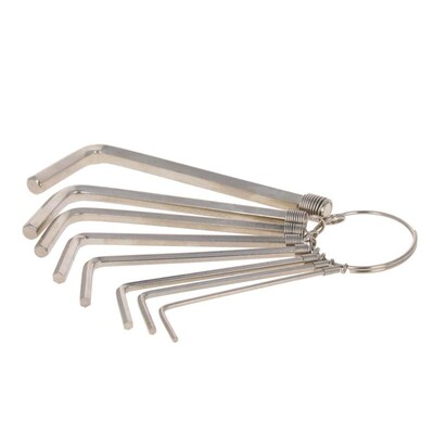 Utoolmart Hex Key Allen Wrench Set Nickel/Chromium Plating 4