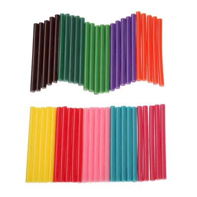 50Pcs 7x100MM DIY Hot Melt Glue Stick Adhesive Colorful For