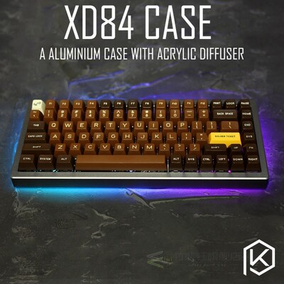 Anodized Aluminium case for eepw84 xd84 custom keyboard acry