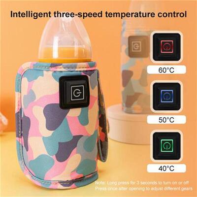 USB Milk Water Warmer Travel Stroller Insulated Bag Baby Nur