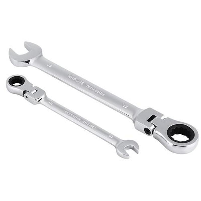 12PCS Ratchet Spanner Tool Set 8mm to 19mm Ratcheting Wrench