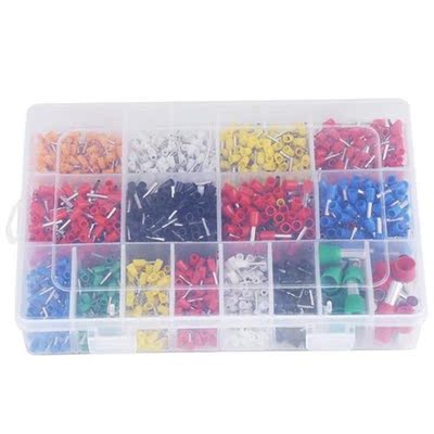 2120pcs Wire Copper Crimp Connector Insulated End Terminal 2
