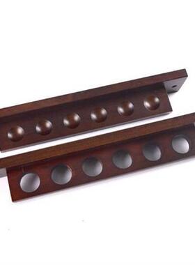 6 Pool Billiard Cue Rack Hanging Wood Bracket Stand Pool