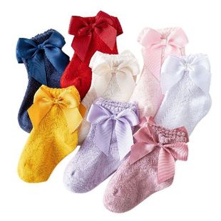 Summer Bow Baby Sock Breathable Soft Cotton Newborn Socks