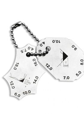 2pcs Pocket Fillet Weld Gauge weld ruler 2pcs Chain set