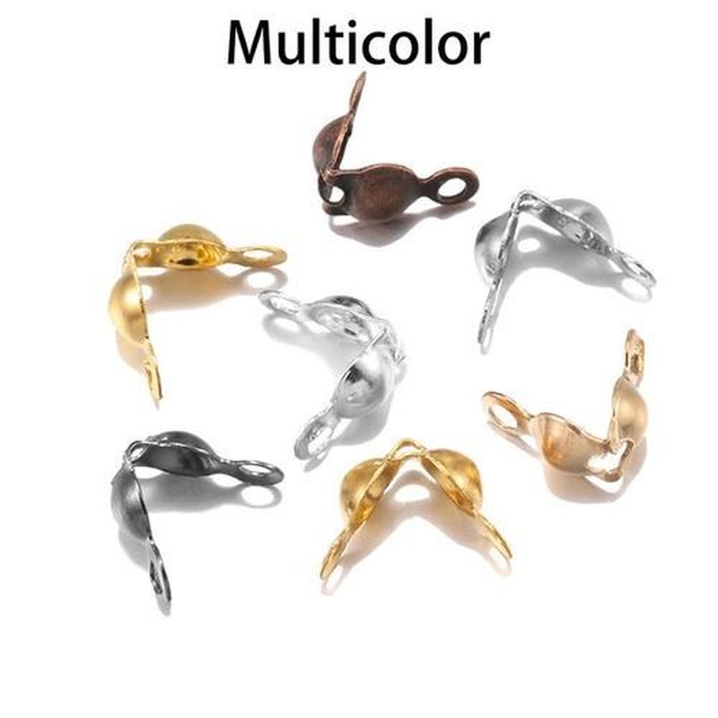 200pcs/lot Connector Clasp Fitting 4*7mm Ball Chain Calotte