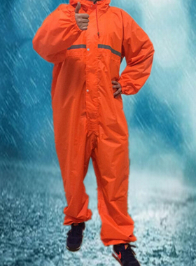 Monos impermeables unidos para hombre y mujer, chubasquero