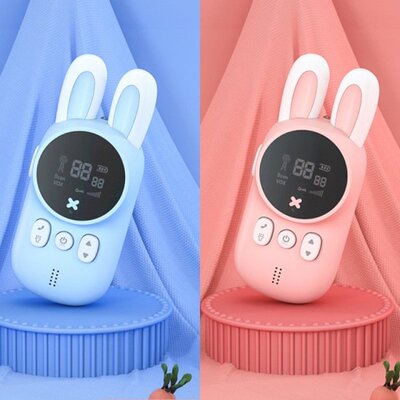 Portable Handheld Kids Walkie Talkies Kids Toy Cute Rabbit W