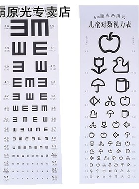 Eye Chart Letters Art Wall Decal Eyewear Specs Frames Sticke