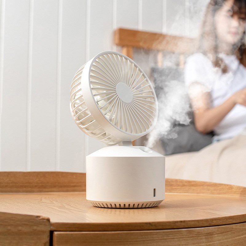 New Desktop Mist Fan 2000mAh Battery Rechargeable Summer Coo