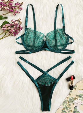 2019 New Thongs V-String Panties, Transparent Bra set Linger