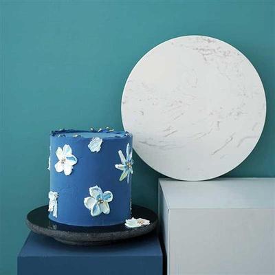 SWEETGO Marble cake turntables Piping Rotating cake stand de