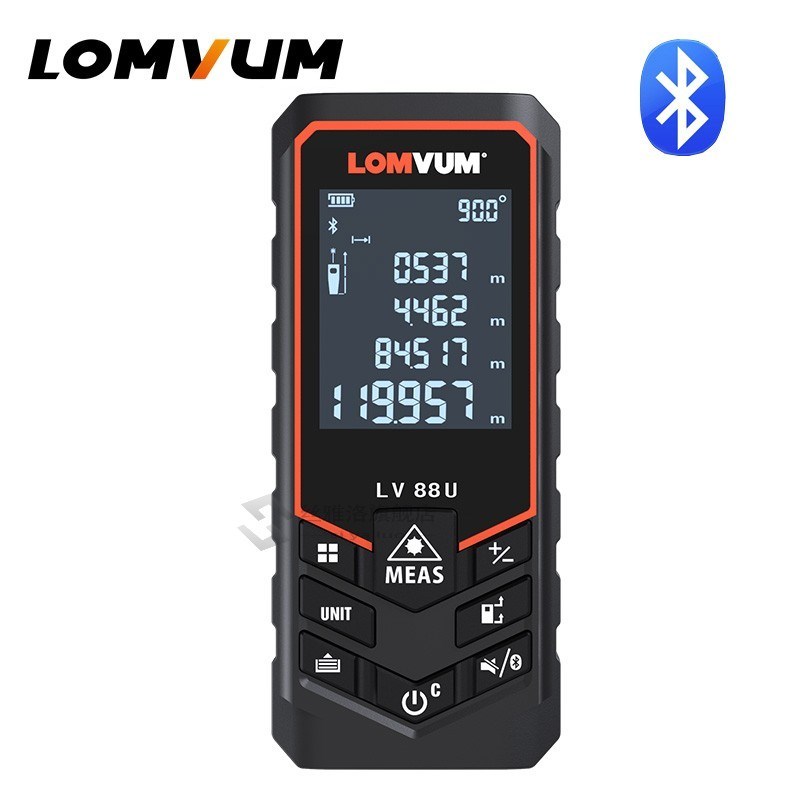 LOMVM Bluetooth Laser Distance Meter SB Rechargeable Digital