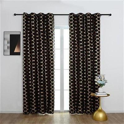 Nordic Style Bronzing Blackout balcony Curtains with Shade