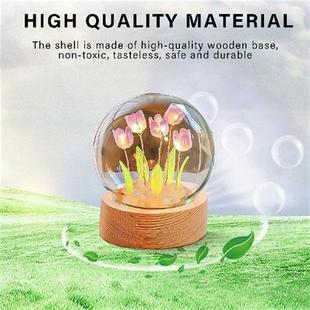 Atmosphere Ornaments Tulip Lamp Light Mini Landscape