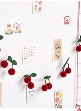 Bayberry Felt Ball Handmade Garland String Hanging