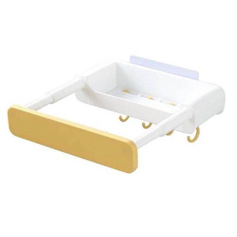 Punch-free Retractable Shelf Concealed Washbasin Stand for