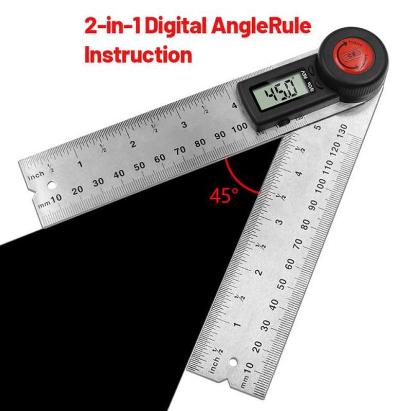 2 in 1 0-130mm Digital Meter Angle Inclinometer Angle Digita