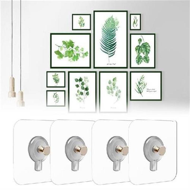 20/10Pcs Non-Trace Self Adhesive Nails Hook For Photo Frame