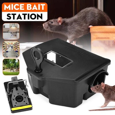 Plastic Rat Mouse Mice Rodent Bait Block Station Box Trap Ca