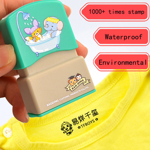 Customized Name Stamp Paints Personal Student Child Baby Eng