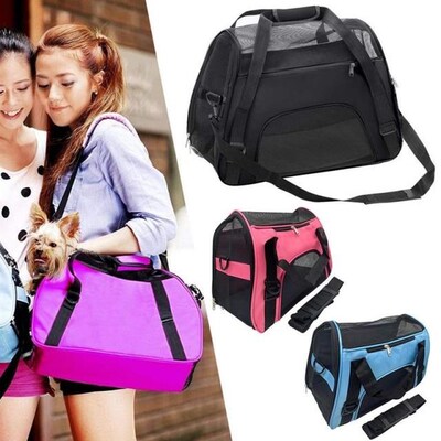 Dog Carrier Bag Box Portable Cats Handbag Foldable Travel Ba