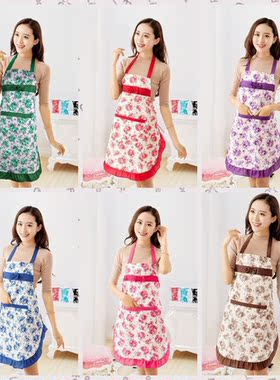 Summer Bow Flower Cute and Fashionable Apron 6 Color Styles