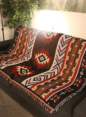 130x160cm Aztec Navajo Towel Mat Throw Wall Hanging Cotton R