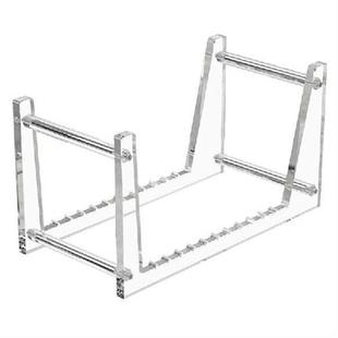 Clear Vinyl Record Stand Holder for Desktop Album Storage,