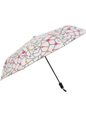 Vinyl Sunscreen ThreeFold Umbrella Sun Umbrella Fresh Small