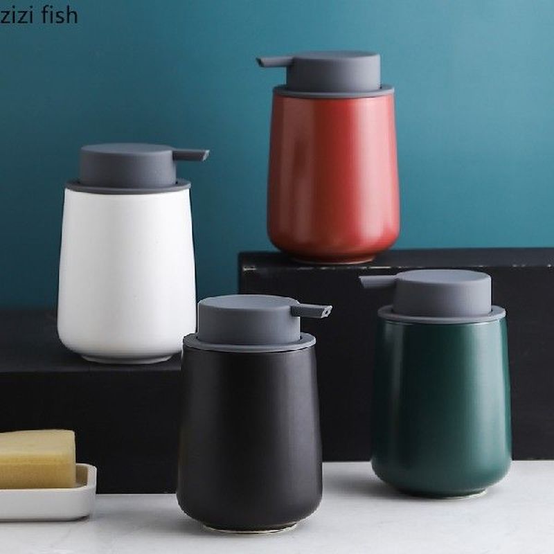 380ML Ceramic Soap Dispenser Bottle Kitchen Hand Sanitizer