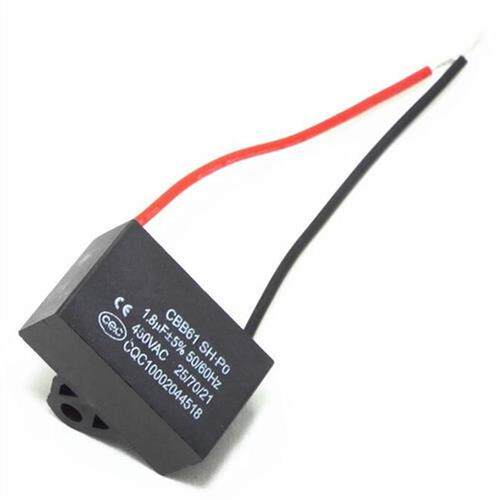 2pcs 450V 1.8uF CBB61 Terminal Ceiling Fan Motor Running Rec