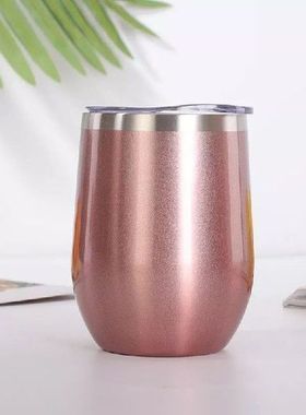 12 Oz Cangkir Kopi Cangkang Telur Baja Tahan Karat Minum