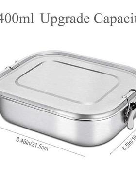 Stainless Steel Bento Box Lunch Container,3-Compartment Bent