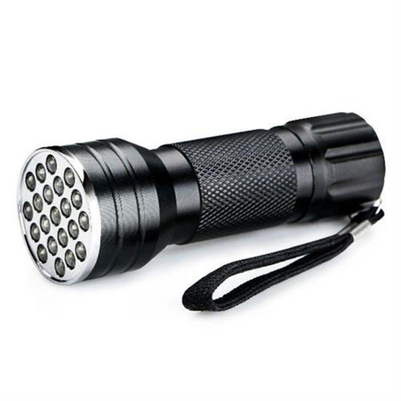 200pcs 9 LED Mini Aluminum UV Flashlight Ultraviolet Led