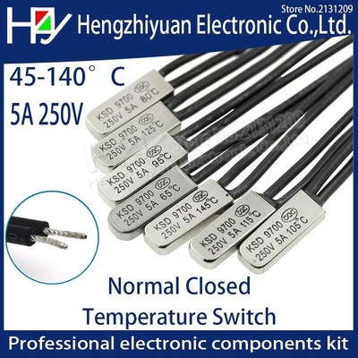 KSD9700 5A 250V 15C 35C 40C 55C 60C 75C 80C 85C 90C 95C 100C