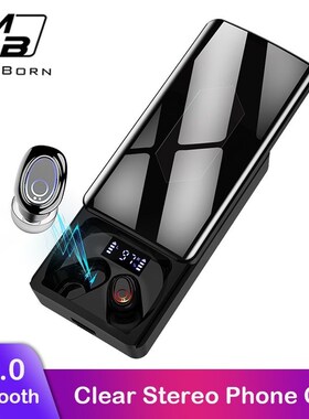 MiniBorn True Wireless Earbuds Mini Bluetooth Earphone Ster