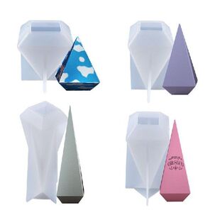 3D Pyramid Shape Silicone Mold DIY Craft Handmade Scented
