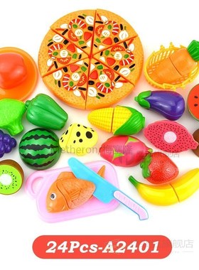 Pretend Play Toys Plastic Food Cutting Fruit Vegetable Prete